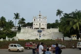 L'église Notre-Dame-de-l'Immaculée-Conception, l'une des plus vieilles églises de Panaji, capitale de l'Etat de Goa, le 26 septembre 2016
