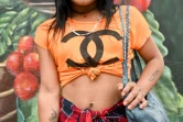 La transgenre Erika, membre de l'ethnie des Emberas Chami, pose à Santuario, en Colombie, le 10 mai 2019
