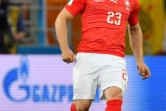 L'attaquant de la Suisse Xherdan Shaqiri face au Brésil lors du Mondial-2018, le 17 juin 2018 à Rostov 