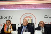 L'Autorité nationale des élections en Egypte annonce les résultats de la présidentielle remportée par le président sortant Abdel Fattah al-Sissi le 2 avril 2018 au Caire