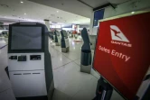 La zone d'enregistrement de la compagnie aérienne Qantas à l'aéroport international de Sydney le 29 septembre 2020