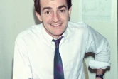 Le journaliste Jean-Pierre Pernaut le 17 février 1988 dans son bureau à TF1 
