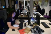 Les employés du Samu Social à Ivry-sur-Seine le 17 janvier 2017