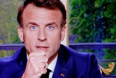Le président Emmanuel Macron lors d'une allocution télévisée depuis l'Elysée, le 17 avril 2023 