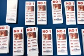 Des brochures en faveur du "Non" lors d'une réunion de sensibilisation pro-vie à Columbus, le 4 novembre 2023 dans l'Ohio
