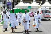 Des pèlerins musulmans arrivent à Mina, pour le hajj, le 26 juin 2023 en Arabie saoudite