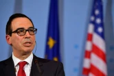 Le Secrétaire américain au Trésor lors d'une conférence de presse le 16 mars 2017 à Berlin