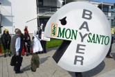 Manifestation contre le rachat de Monsanto par le groupe allemand Bayer, le 25 mai 2018 à Bonn (Allemagne)