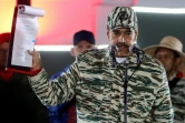 Le président vénézuélien Nicolas Maduro, pendant une cérémonie de prestation de serment pour les forces de sécurité le 7 janvier 2025 à Caracas