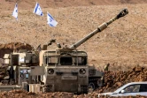 Un canon automoteur israélien M109 positionné près de la frontière avec la bande de Gaza, le 27 octobre 2023