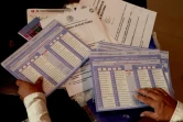 Préparation du matériel électoral pour la prochaine élection des juges et des magistrats, le 28 mai 2025 à Zapopan, dans l'État de Jalisco, au Mexique