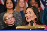La parlementaire d'origine amérindienne Deb Haaland, le 2 avril 2019 à Washington