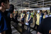 Le métro de Hong Kong, cédant à la pression de Pékin, a fermé ce week-end les stations proches des lieux de rassemblement, ici le 24 août 2019