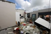 Une maison dont le toit a été emporté par le cyclone Garance à Bras-Panon, sur l'île de La Réunion, le 1er mars 2025