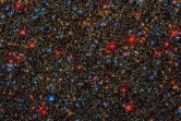 Image du centre de l'amas stellaire Omega centauri, prise par le télescope Hubble, et où a été détecté la présence d'un trou noir, dans une photo  distribuée par l'Agence spatiale européenne le 10 juillet 2024 