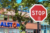 Un bâtiment du site Alstom de Belfort, le 7 septembre 2016