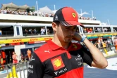 Le Monégasque Charles Leclerc (Ferrari) après son abandon au GP de France de F1, le 24 juillet 2022 au Castellet  