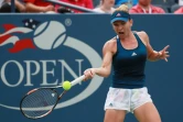 La Roumaine Simona Halep face à l'Espagnole  Carla Suarez en 8e de finale de l'US Open, le 5 septembre 2016 à New YorK