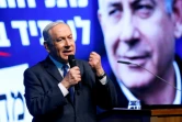 Le Premier ministre israélien Benjamin Netanyahu prononce un discours dans la ville israélienne de Ramat Gan (ouest), le 29 février 2020