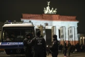 Policiers déployés porte  Brandebourg le 20 décembre 2016 à Berlin 