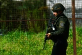 Un policier patrouille à Tibu, dans le Catatumbo, en Colombie, le 22 janvier 2025