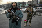 Talibans dans les rues de Kaboul le 17 décembre 2021