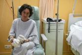 L'alpiniste Elisabeth Revol lors d'une interview exclusive à l'AFP dans un hôpital à  Sallanches, dans les Alpes françaises, le 31 janvier 2018
