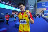 Le Chinois Sun Yang après son titre sur 200 m aux Mondiaux de natation de Gwangju, le 24 juillet 2019