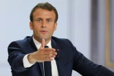 Le président Emmanuel Macron livre devant la presse ses réponses au grand débat, le 25 avril 2019 à Paris