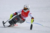 La Chinoise Liu Sitong, quadruple médaillée aux Jeux paralympiques de Pékin à Yanqing, le 12 mars 2022 