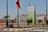 Site de la conférence internationale sur le climat COP22 à Marrakech le 31 octobre 2016