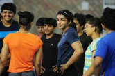 La lutteuse indienne Sakshi Malik à l'entraînement le 24 mai 2016 à Lucknow