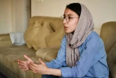 Nargis Jafri, 14 ans, chez elle à Kaboul le 24 mars 2022, au lendemain de la fermeture par les talibans des écoles secondaires pour les filles