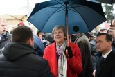 La Première ministre britannique Theresa May le 27 novembre 2018 à Powys au Pays de Galles