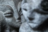 Des oeuvres du sculpteur Shelomo Selinger, photographiées dans son atelier à Paris le 1er février 2021