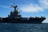 Le porte-avions Charles de Gaulle, au large des côtes de Toulon, le 25 avril 2024