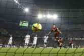 L'attaquant niçois Hatem Ben Arfa buteur contre Reims en Ligue 1, le 22 avril 2016 à l'Allianz-Riviera