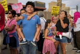 Manifestation  contre le traitement des migrants hébergés dans les centres de rétention américains, le 12 juillet 2019 à El Paso, au Texas