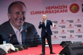 Muharrem Ince lors d'un meeting à Istanbul le 23 juin 2018