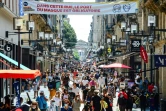 Une artère marchande de Bordeaux où le port du masque est obligatoire, le 15 août 2020 