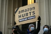 Manifestation d'employés d'Amazon en décembre 2020 à New York