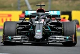 Le Britannique Lewis Hamilton (Mercedes) vainqueur du GP de Hongrie de Formule 1, le 1 juillet 2020 à Mogyorod, près de Budapest 