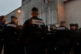 Des gendarmes devant la prison de Nancy-Maxéville, où des surveillants se sont rassemblés le 25 janvier 2018