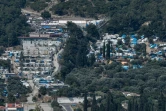 Un camp de migrants sur l'île grecque de Samos, le 19 juin 2019
