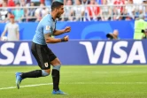 Luis Suarez vient de marquer contre la Russie, le 25 juin 2018 à Samara 