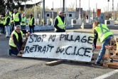 Un blocage de péage à Villefranche de Lauragais, le 8 décembre 2018