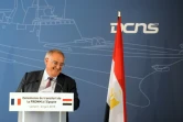 Le patron de DCNS Hervé Guillou lors d'un discours le 23 juillet 2015 à Lorient