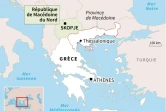 Localisation de la République de Macédoine du Nord