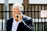 Le journaliste Peter R. de Vries parlant au téléphone à Amstardam le 4 juillet 2019
