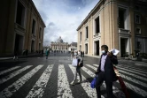 Des passants à Rome, le 25 septembre 2020